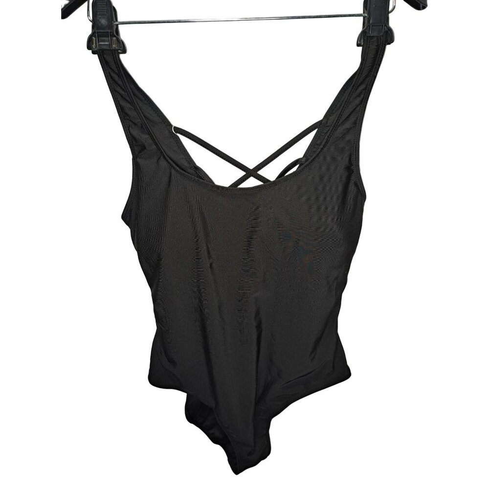 Flygo XL Black One Piece Swimsuit
